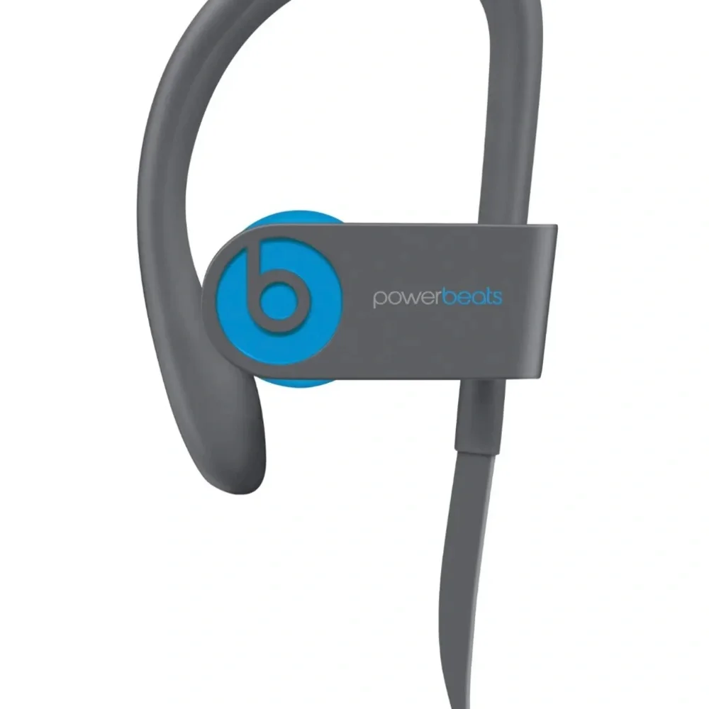 BEATS POWERBEATS BY DR DRE AUTHENTIC WIRELESS BLUE & GRAY BLUETOOTH HEADPHONE